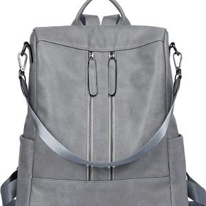 Bromen Vegan Leather Backpack Purse Travel Bag